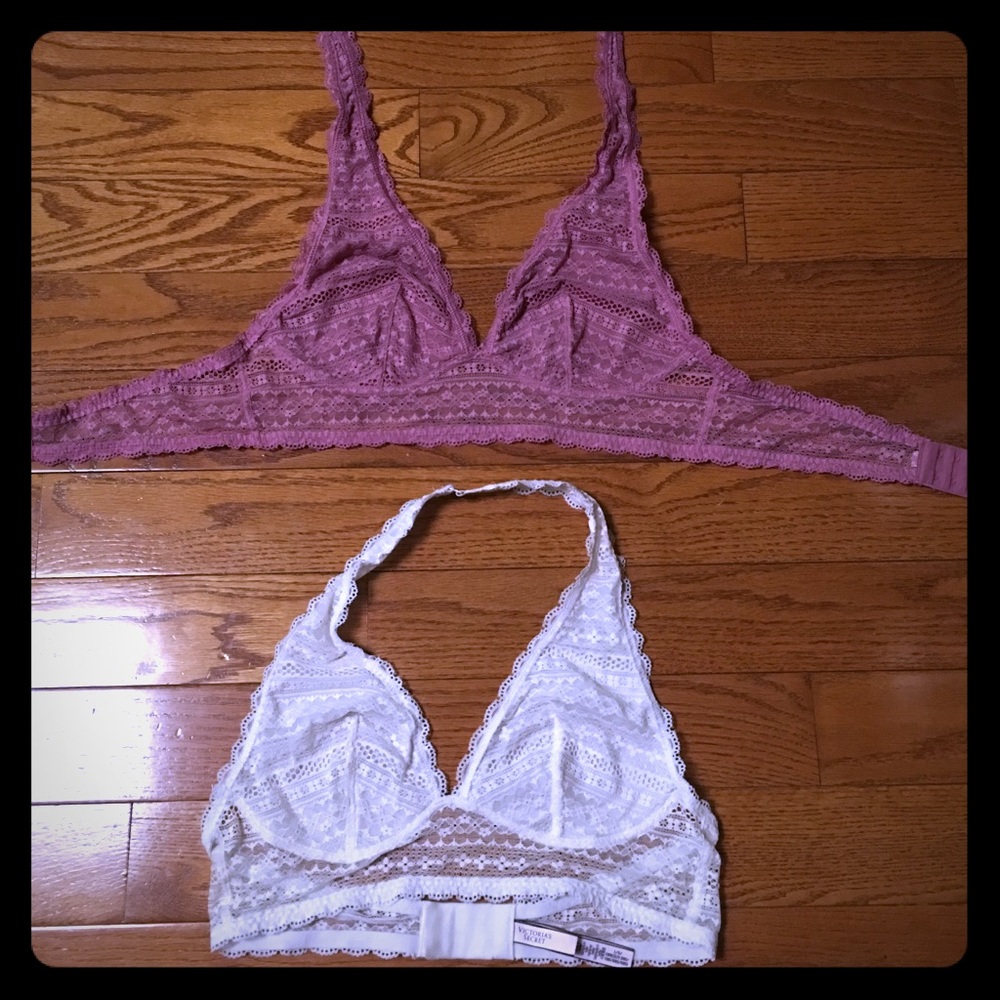Two Victoria's Secret bralettes!  Never worn!!